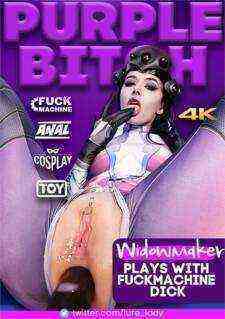 [18+] Widowmaker Plays with Fuck Machine and Dick