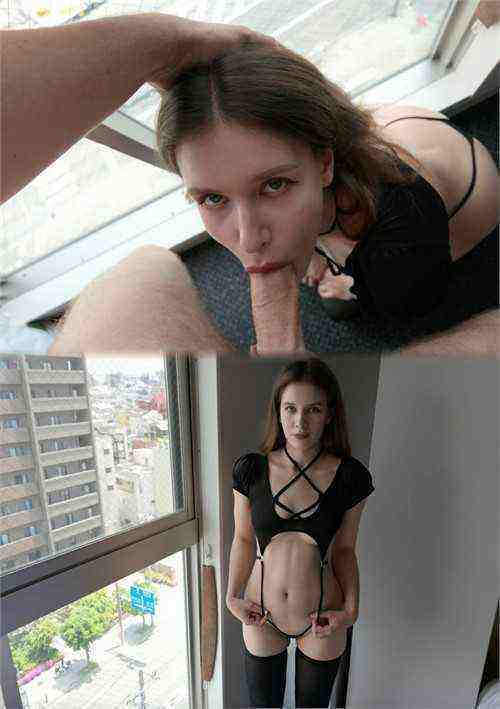[18+] Submissive Brunette Gives a Sloppy Blowjob and Getting Face Fucked Receives Oral Creampie
