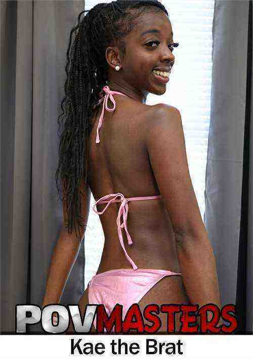 [18+] Skinny Ebony Kae the Brat Loves Big Dick POV Sex