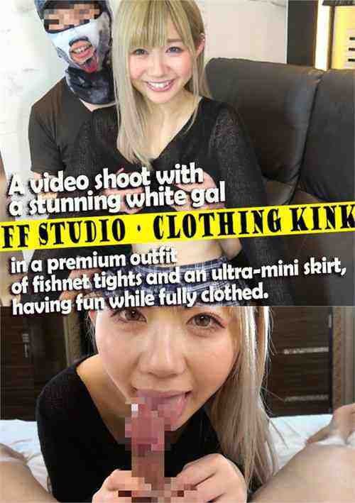 [18+] A Video Shoot With a Stunning White Gal in a Premium Outfit of Fishnet Tights and an Ultra-Mini Skirt, Having Fun While Fully Clothed