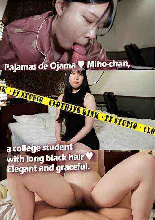 [18+] Pajamas de Ojama Miho, a college student with long black hair Elegant and graceful