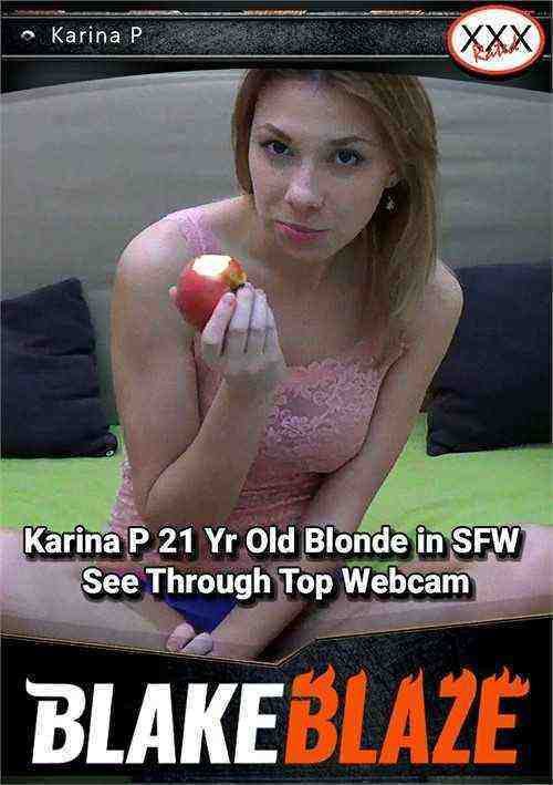 [18+] Karina P 21 Yr Old Blonde in SFW See Through Top Webcam