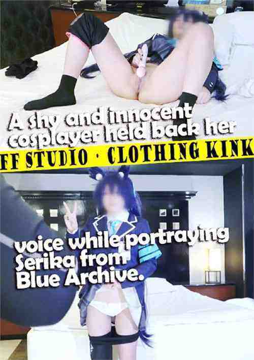 [18+] A shy and innocent cosplayer held back her voice while portraying Serika from Blue Archive