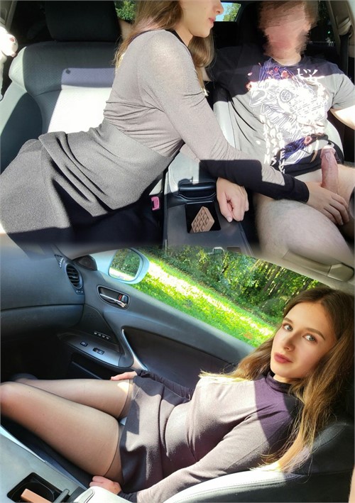 [18+] We Were Getting Home But I Couldn't Resist To Stop And Suck His Cock In The Car