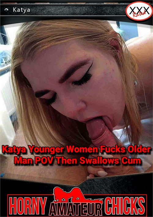 [18+] Katya Younger Women Fucks Older Man POV Then Swallows Cum