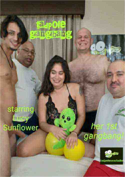 [18+] Lucy Sunflower 1st Gangbang with Facials