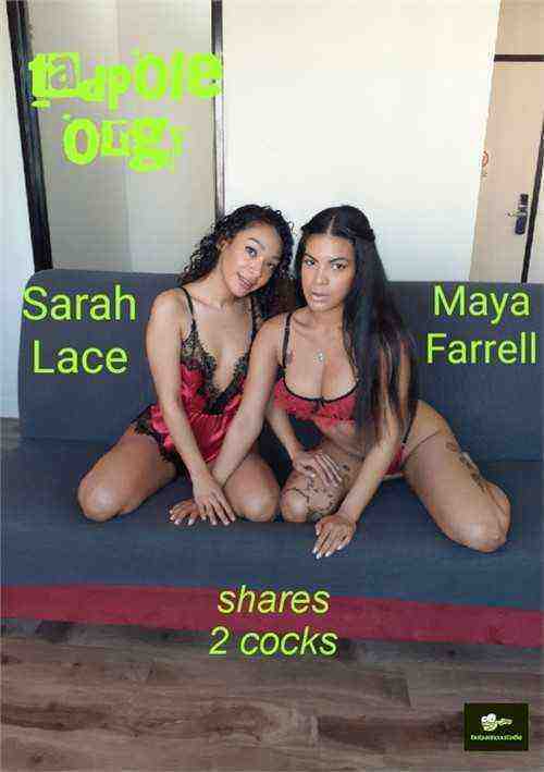 [18+] Maya Farrell and Sarah Lace Share 2 Cocks