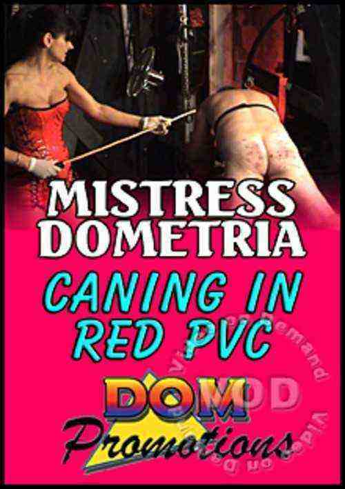 [18+] Mistress Dometria - Caning in Red PVC