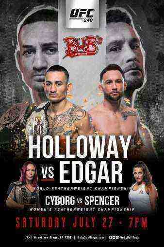 UFC 240 Holloway vs Edgar (2019)